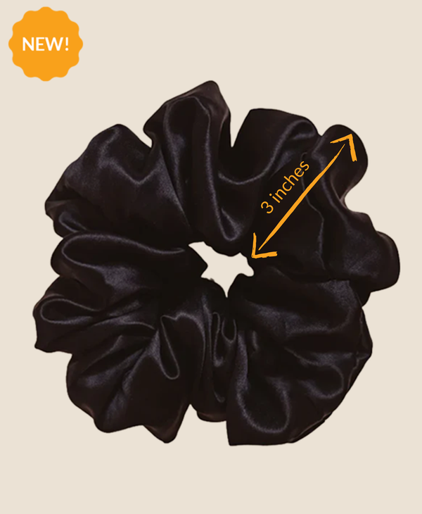 Zahra Silk Biggie Scrunchies (7cm wide scrunchie)