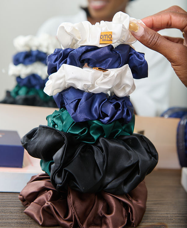 Zahra Silk Midi Scrunchies