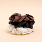 Zahra Silk Biggie Scrunchies (7cm wide scrunchie)