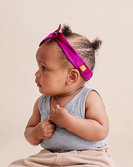 RENI Headband with Bow | Violet