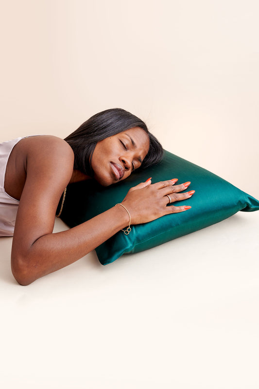 Dimeji SILK Pillowcase | Emerald